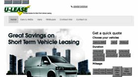 What U-lease.co.uk website looked like in 2018 (5 years ago)