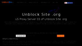 What Us3.unblocksite.org website looked like in 2018 (6 years ago)