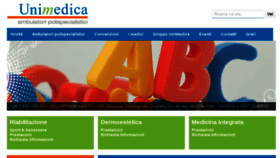 What Unimedica.it website looked like in 2018 (6 years ago)