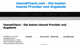 What Usenetcheck.com website looked like in 2018 (6 years ago)