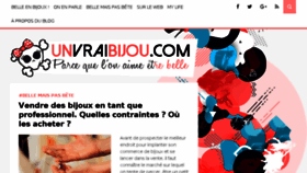 What Unvraibijou.com website looked like in 2018 (6 years ago)