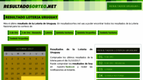 What Uruguay.resultadosorteo.net website looked like in 2018 (6 years ago)