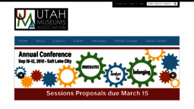 What Utahmuseums.org website looked like in 2018 (6 years ago)