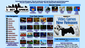 What Ugotgames.com website looked like in 2018 (6 years ago)