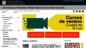 What Univerano.ua.es website looked like in 2018 (6 years ago)