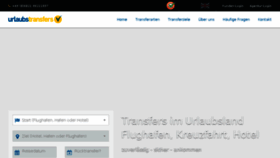 What Urlaubstransfers.de website looked like in 2018 (6 years ago)