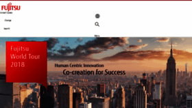 What Us.fujitsu.com website looked like in 2018 (6 years ago)