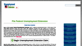 What Unemployment-extension.org website looked like in 2018 (6 years ago)