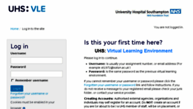 What Uhs-vle.co.uk website looked like in 2018 (5 years ago)