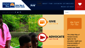 What Unitedwayhoco.org website looked like in 2018 (5 years ago)