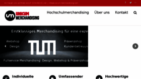 What Unicum-merchandising.com website looked like in 2018 (6 years ago)