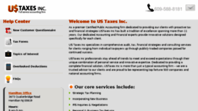 What Ustaxesinc.net website looked like in 2018 (5 years ago)