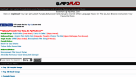 What Upload.mp3mad.com website looked like in 2018 (5 years ago)