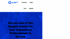 What Uxcampeurope.org website looked like in 2018 (5 years ago)