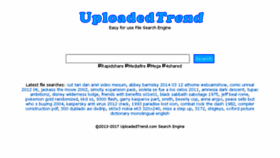 What Uploadedtrend.com website looked like in 2018 (5 years ago)