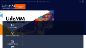 What Udemm.edu.ar website looked like in 2018 (5 years ago)