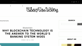 What Ubertechblog.com website looked like in 2018 (5 years ago)