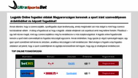 What Ultrasportsbet.com website looked like in 2018 (5 years ago)