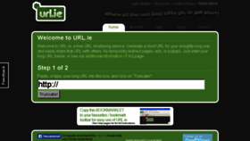 What Url.ie website looked like in 2018 (7 years ago)