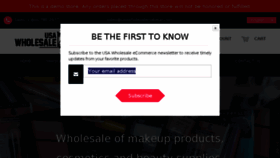 What Usawholesalemakeup.com website looked like in 2018 (5 years ago)