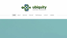 What Ubiquityleadership.com website looked like in 2018 (5 years ago)