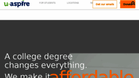 What Uaspire.org website looked like in 2018 (7 years ago)