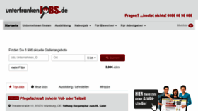 What Unterfrankenjobs.de website looked like in 2018 (5 years ago)