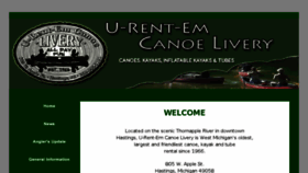 What Urentemcanoe.com website looked like in 2018 (5 years ago)