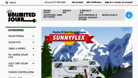 What Unlimited-solar.com website looked like in 2018 (5 years ago)