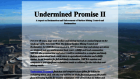 What Underminedpromise.org website looked like in 2018 (7 years ago)