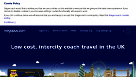 What Uk.megabus.com website looked like in 2018 (5 years ago)