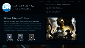 What Ultima-alianza.com website looked like in 2018 (5 years ago)