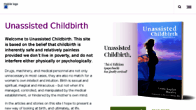 What Unassistedchildbirth.com website looked like in 2018 (5 years ago)