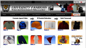 What Universityfashions.com website looked like in 2018 (5 years ago)