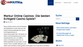 What Unpolitik.de website looked like in 2018 (5 years ago)