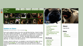 What Urbanpug.com website looked like in 2018 (5 years ago)