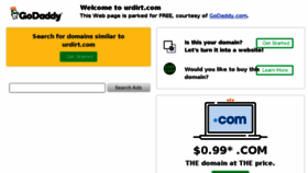 What Urdirt.com website looked like in 2018 (5 years ago)