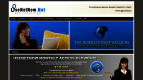 What Usenetnow.net website looked like in 2018 (5 years ago)