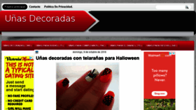 What Unasdecoradas.info website looked like in 2018 (5 years ago)
