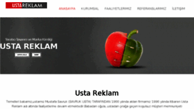 What Ustareklam.net website looked like in 2018 (5 years ago)