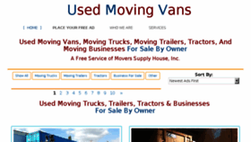 What Usedmovingvans.com website looked like in 2018 (5 years ago)