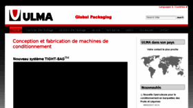 What Ulmapackaging.fr website looked like in 2018 (5 years ago)