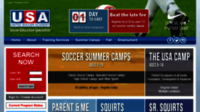 What Unitedsocceracademy.com website looked like in 2018 (5 years ago)