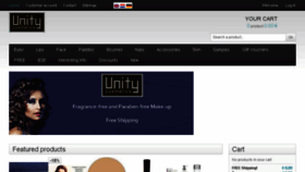 What Unitycosmetics.com website looked like in 2018 (5 years ago)