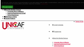 What Unicafuniversity.ac.zm website looked like in 2018 (5 years ago)
