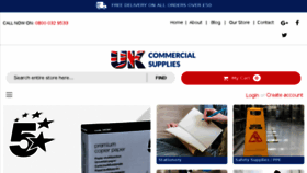 What Ukcommercialsupplies.co.uk website looked like in 2018 (5 years ago)