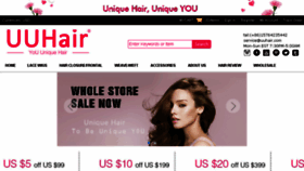 What Uuhair.com website looked like in 2018 (5 years ago)
