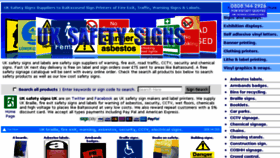 What Uksafetysigns.co.uk website looked like in 2018 (5 years ago)