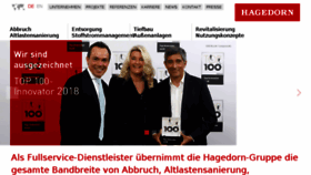 What Unternehmensgruppe-hagedorn.de website looked like in 2018 (5 years ago)