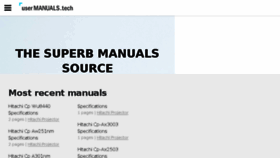 What Usermanuals.tech website looked like in 2018 (5 years ago)